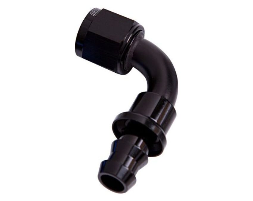 400 Series Push Lock 90° Hose End -6AN