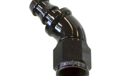 400 Series Push Lock 45° Hose End -6AN