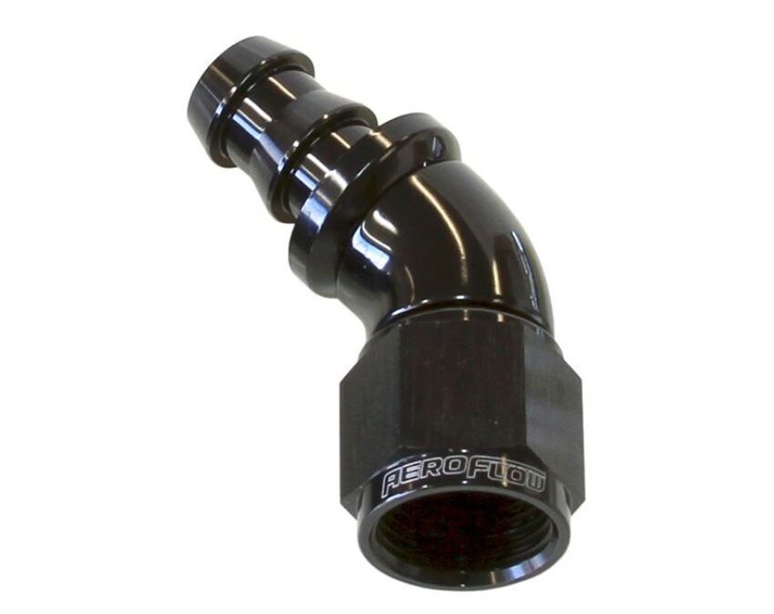 400 Series Push Lock 45° Hose End -6AN