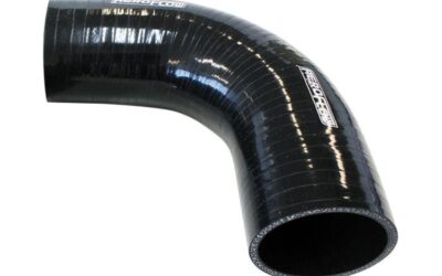 Gloss Black 90° Silicone Elbow Hose 2″