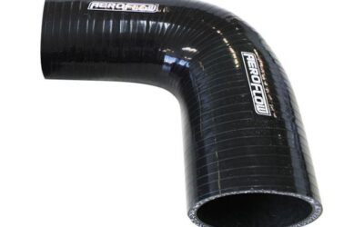 Gloss Black 90° Silicone Reducer 2.5-2