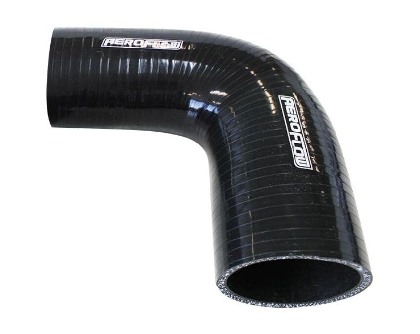 Gloss Black 90° Silicone Reducer Hose 3″-2.5