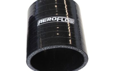 Gloss Black Straight Silicone Hose 2″