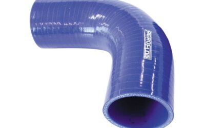 Gloss Blue 90° Silicone Elbow Hose 3″