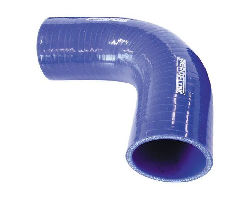 Gloss Blue 90° Silicone Elbow Hose 3″